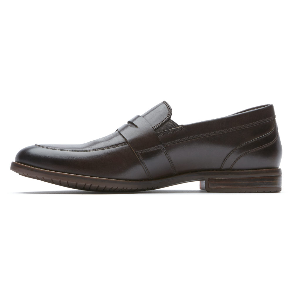 Rockport Singapore Mens Loafers - Style Purpose 3 Double Gore Penny Brown - PH7689015